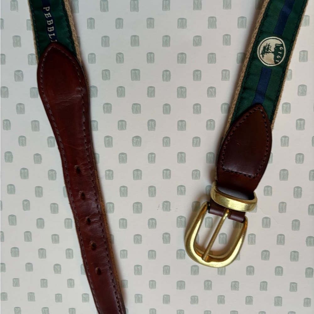 FIRM PRICE Pebble Beach 1919 Golf Belt - Picture 3 of 13